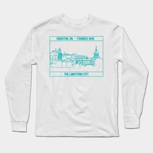 Kingston, Ontario badge. Long Sleeve T-Shirt